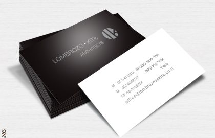 עיצוב כרטיס ביקור לומברוזו קיטה